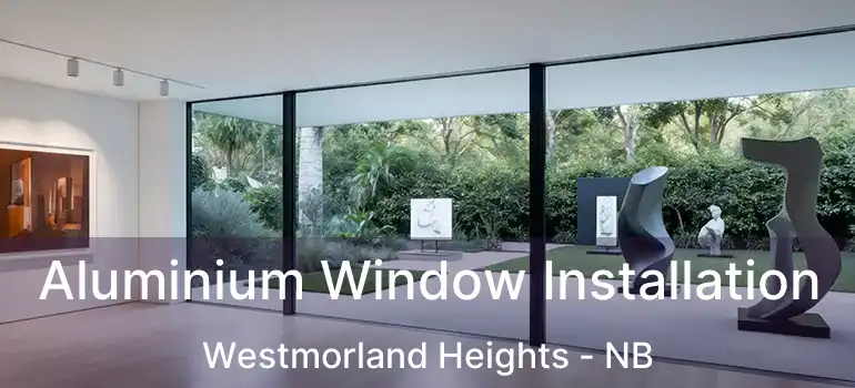  Aluminium Window Installation Westmorland Heights - NB