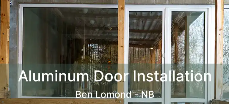  Aluminum Door Installation Ben Lomond - NB
