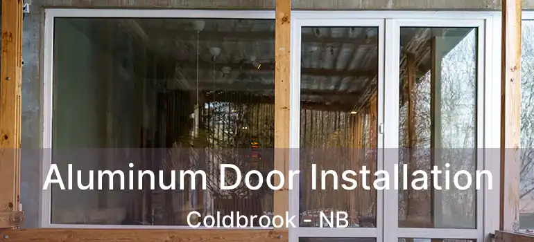  Aluminum Door Installation Coldbrook - NB