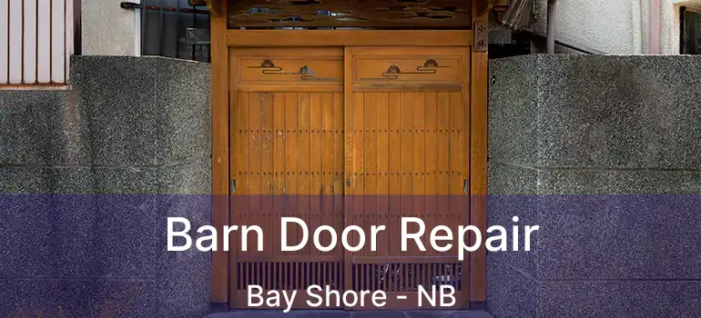 Barn Door Repair Bay Shore - NB