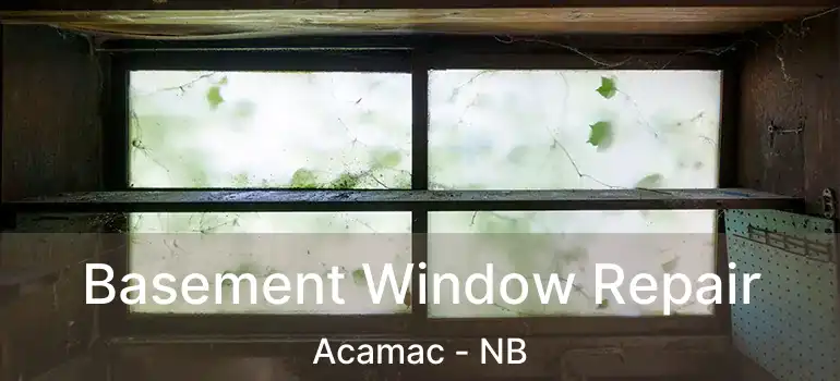  Basement Window Repair Acamac - NB