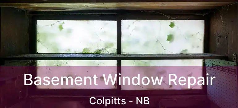  Basement Window Repair Colpitts - NB