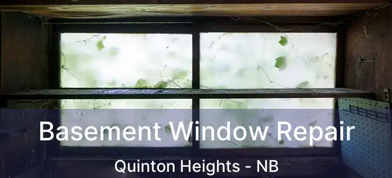  Basement Window Repair Quinton Heights - NB