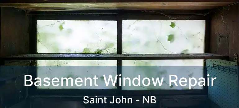  Basement Window Repair Saint John - NB