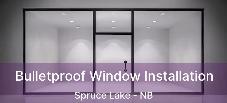  Bulletproof Window Installation Spruce Lake - NB