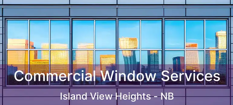  Commercial Window Services Island View Heights - NB