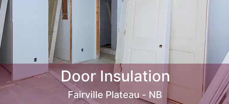  Door Insulation Fairville Plateau - NB