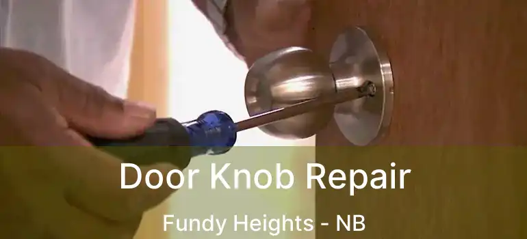  Door Knob Repair Fundy Heights - NB