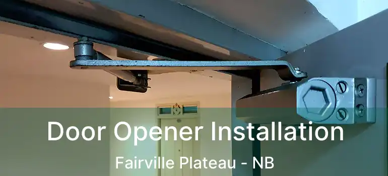  Door Opener Installation Fairville Plateau - NB