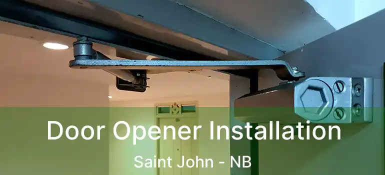  Door Opener Installation Saint John - NB