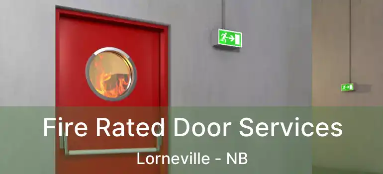  Fire Rated Door Services Lorneville - NB