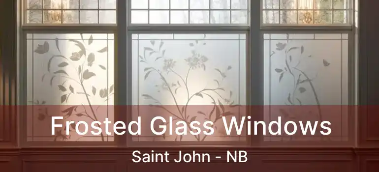  Frosted Glass Windows Saint John - NB