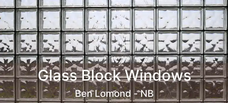  Glass Block Windows Ben Lomond - NB