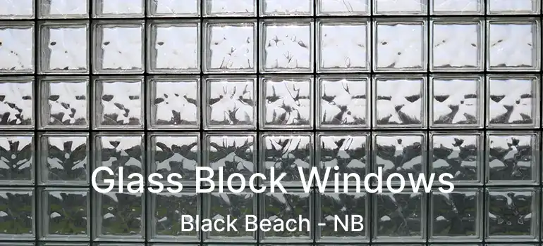  Glass Block Windows Black Beach - NB