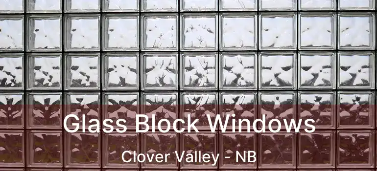  Glass Block Windows Clover Valley - NB