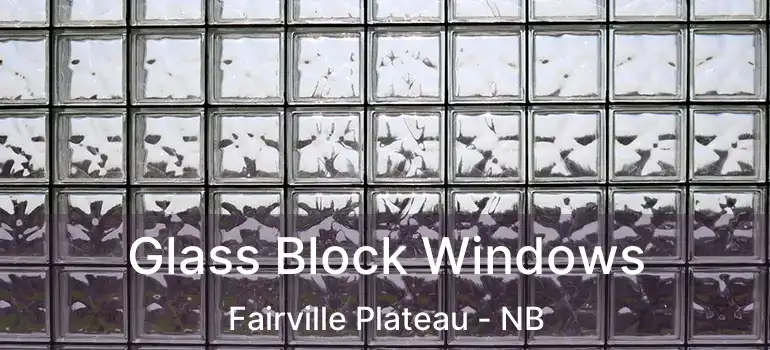  Glass Block Windows Fairville Plateau - NB