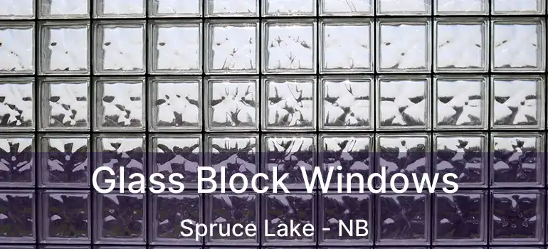  Glass Block Windows Spruce Lake - NB