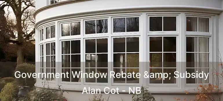  Government Window Rebate & Subsidy Alan Cot - NB