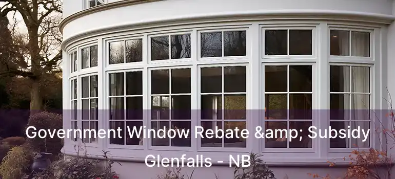  Government Window Rebate & Subsidy Glenfalls - NB