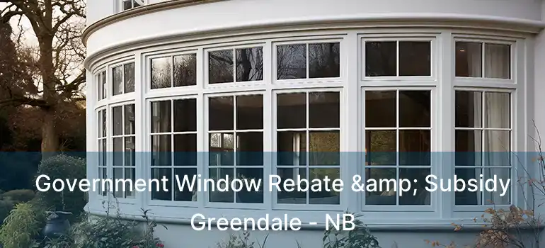  Government Window Rebate & Subsidy Greendale - NB