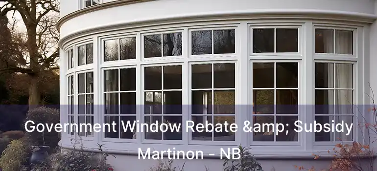  Government Window Rebate & Subsidy Martinon - NB
