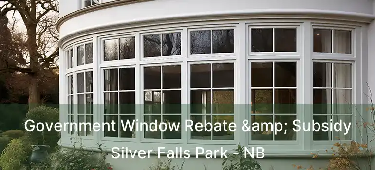  Government Window Rebate & Subsidy Silver Falls Park - NB