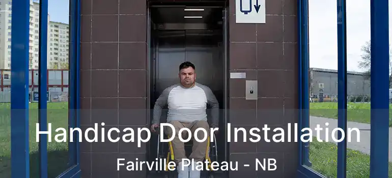  Handicap Door Installation Fairville Plateau - NB