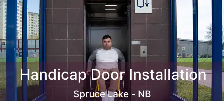  Handicap Door Installation Spruce Lake - NB