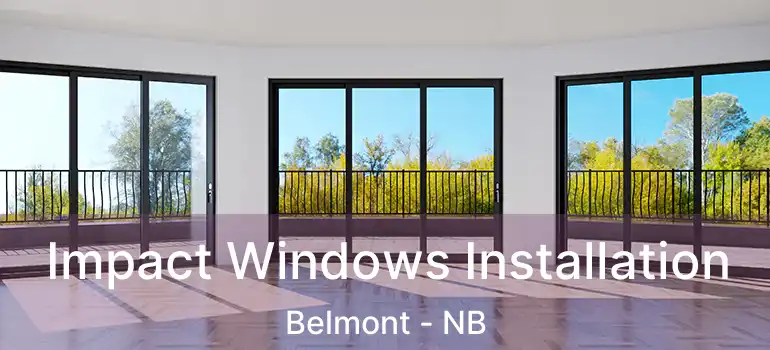  Impact Windows Installation Belmont - NB