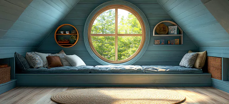 Custom Round Windows in Alan Cot, New Brunswick