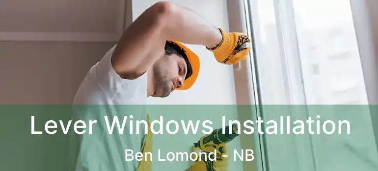  Lever Windows Installation Ben Lomond - NB