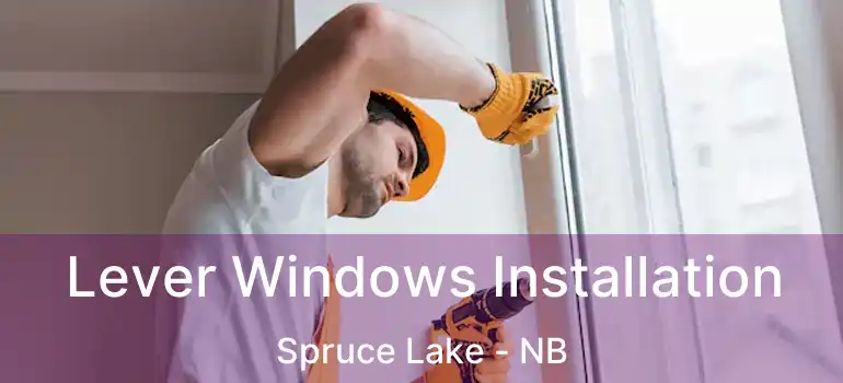  Lever Windows Installation Spruce Lake - NB