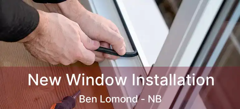  New Window Installation Ben Lomond - NB