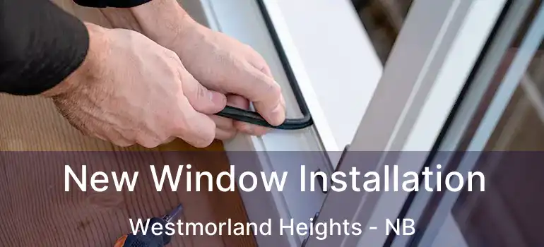  New Window Installation Westmorland Heights - NB