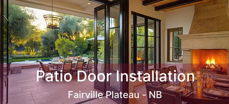  Patio Door Installation Fairville Plateau - NB