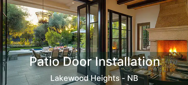  Patio Door Installation Lakewood Heights - NB