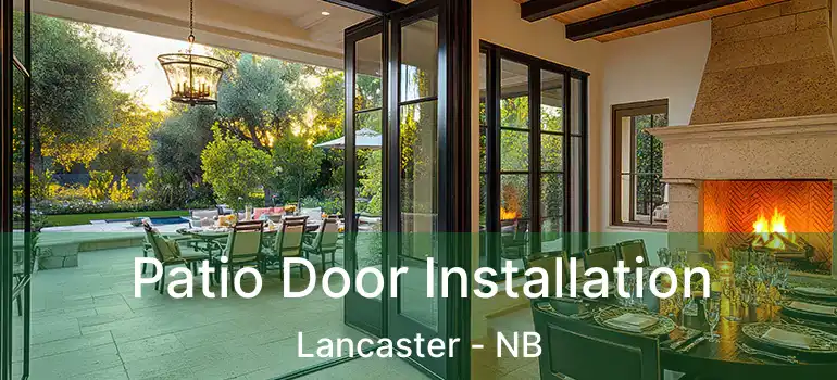  Patio Door Installation Lancaster - NB