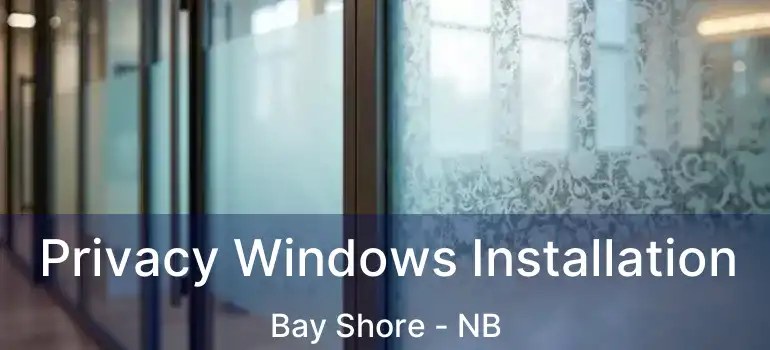  Privacy Windows Installation Bay Shore - NB