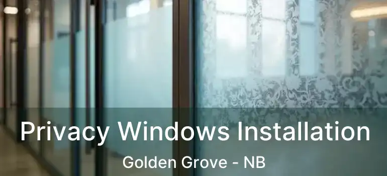  Privacy Windows Installation Golden Grove - NB