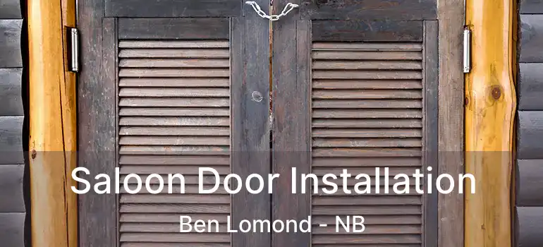  Saloon Door Installation Ben Lomond - NB