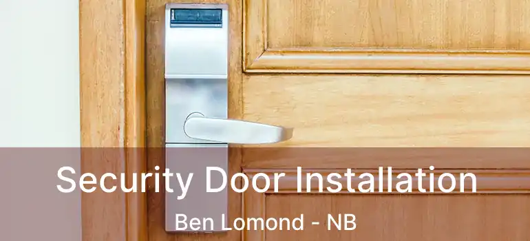 Security Door Installation Ben Lomond - NB