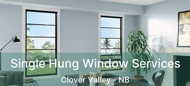  Single Hung Window Services Clover Valley - NB