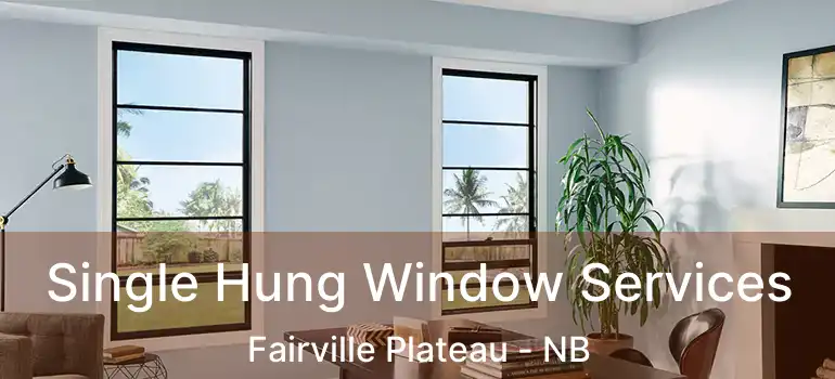  Single Hung Window Services Fairville Plateau - NB