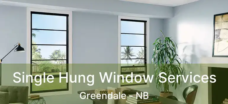  Single Hung Window Services Greendale - NB