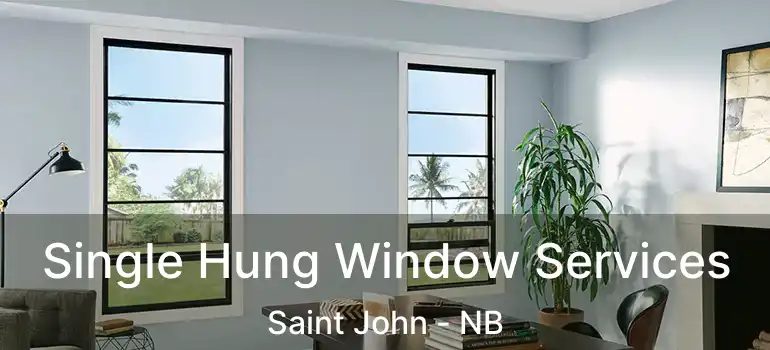  Single Hung Window Services Saint John - NB