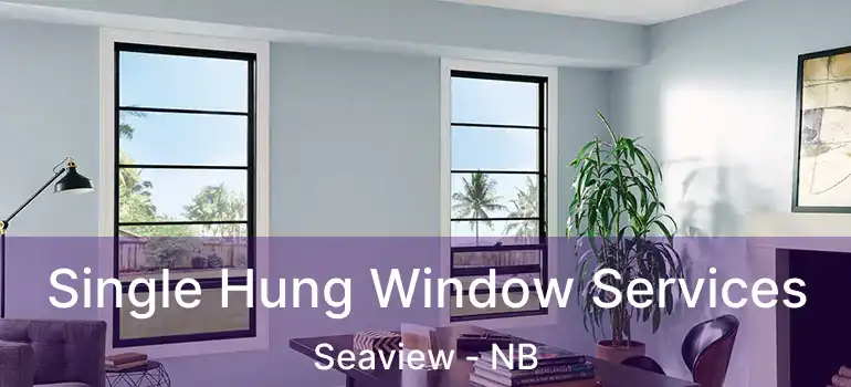 Single Hung Window Services Seaview - NB
