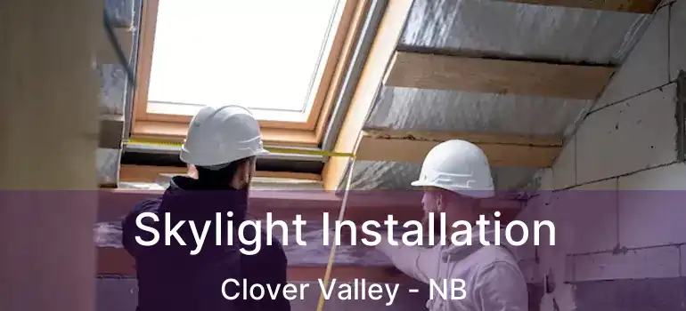 Skylight Installation Clover Valley - NB
