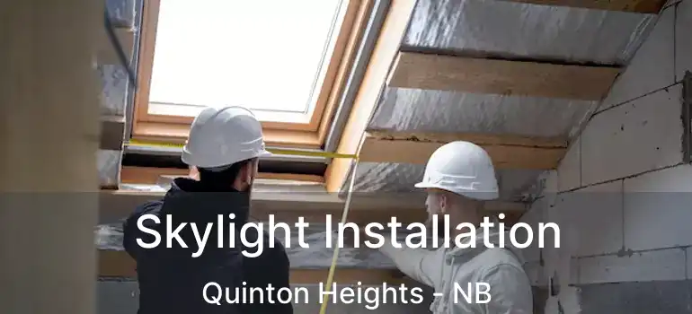  Skylight Installation Quinton Heights - NB