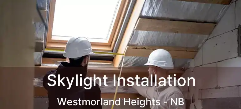  Skylight Installation Westmorland Heights - NB