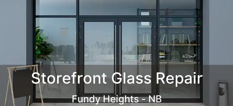  Storefront Glass Repair Fundy Heights - NB